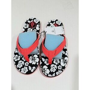 Volcom Vicky Big Youth Sandal Size 4 Unisex - Electric Coral - NWT